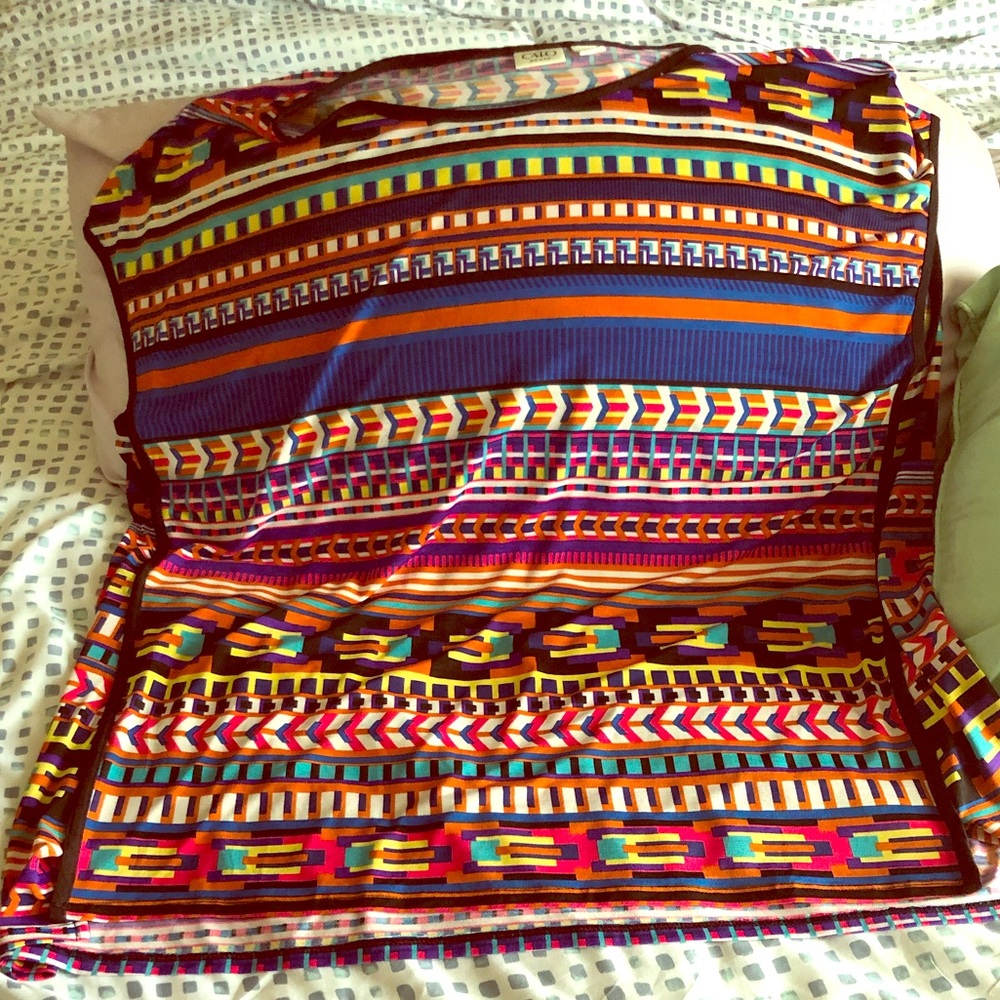 Aztec Print Top